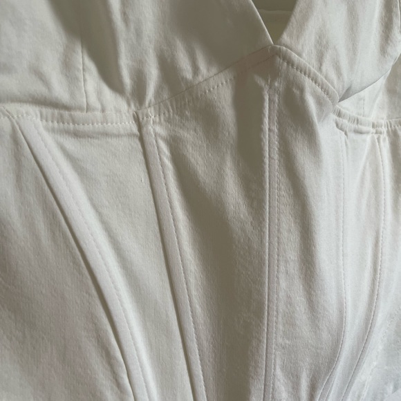 Zara Linen Blend Corsetry-Inspired Top - Picture 7 of 10